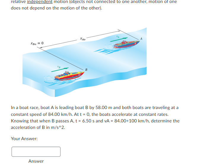 Relative Independent Motion Objects Not Connected To One Another Motion Of One Does Not Depend On The Motion Of The Ot 1