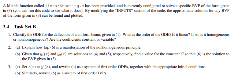 3 1 Introduction The Second Civil Engineering Problem We Will Study Is To Estimate The Deflection Y X Of A Beam Under U 5