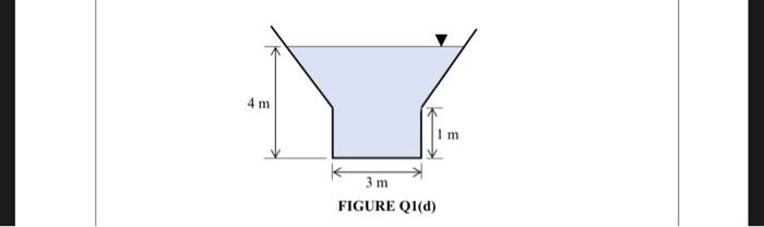 4 M 3 M Figure Q1 D M D Figure Q1 D Shows A Compound Channel Section With Bottom Slope Of 0 0040 And Side Slope Of 1