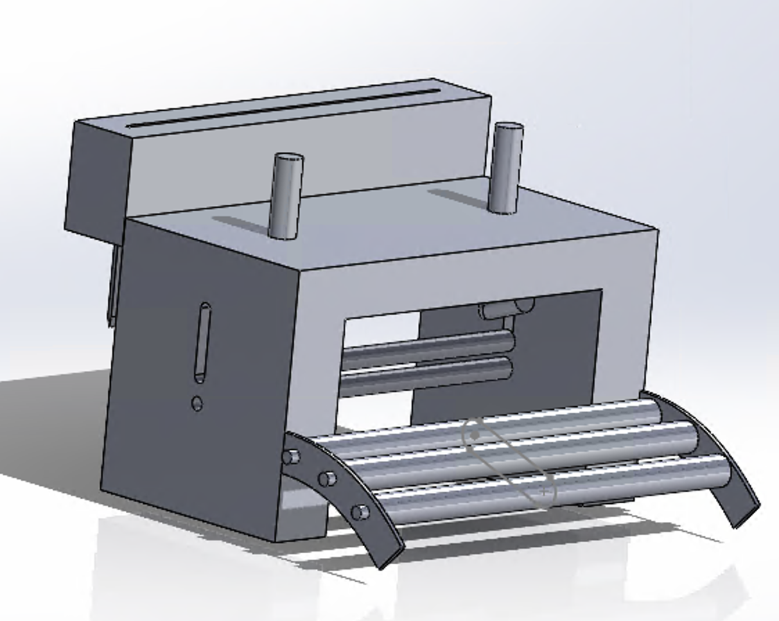 I Need Help Making A Free Body Diagram 2 Types Dynamic And Static For A Feeder It Will Feed Through Thin Metal Sheet 1