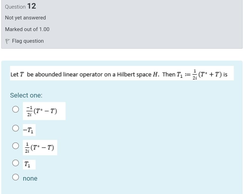 Question 11 Not Yet Answered Marked Out Of 1 00 Flag Question The Set Y X1 X2 X3 E R3 X1 X2 X3 0 Is A Subspa 2