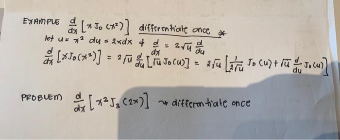 X Example D X Jo Differentiate Once Et Dx Let U X Du 2xdx A 254 A 2 Le Home Jo Spolu So Ww 2