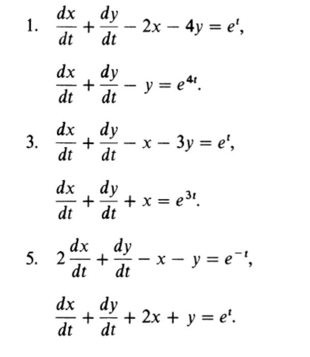 1 Dx Dy 2x 4y E Dt Dt Dx Dy Dt Dt Y 41 3 Dx Dy Dt Dt X 3y E Dx Dy Dt Dt X 231 Dx Dy 1