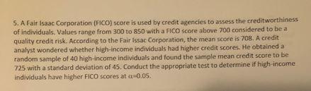 S A Fair Isaac Corporation Fico Score Is Used By Credit Agencies To Assess The Creditworthiness Of Individuals Value 1