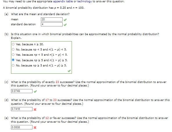 You May Need To Use The Appropriate Appendix Table Or Technology To Answer This Question A Binomial Probability Distrib 1