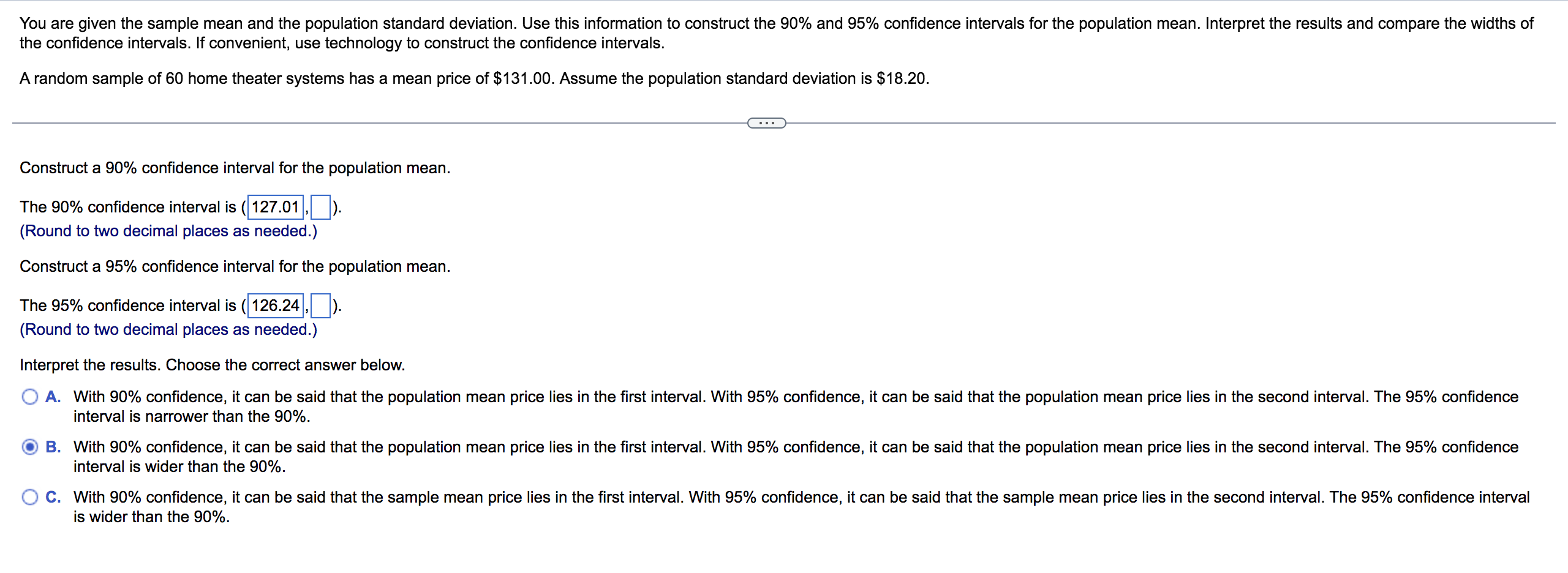 you-are-given-the-sample-mean-and-the-population-standard-deviation