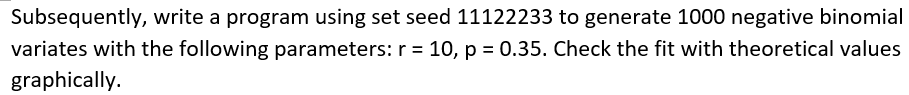 The Negative Binomial Distribution Models The Number Of Failures X K K 0 1 Before Getting A Fixed Number Of R S 3