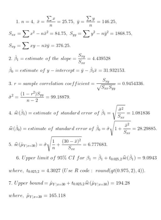 8 We Make Some Statistics To Determine R And Make The Anova Table Determine Ss Ss And Ssr Upload Ssr 9 Determine 3