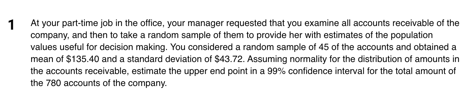 1 At Your Part Time Job In The Office Your Manager Requested That You Examine All Accounts Receivable Of The Company A 1