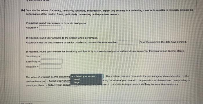 A University Is Applying Dassification Methods In Order To Identify Alumni Who May Be Interested In Donating Money The 4