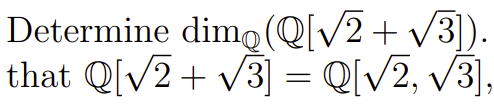 Determine Dimo Q 2 3 That Q 2 3 Q 2 3 1
