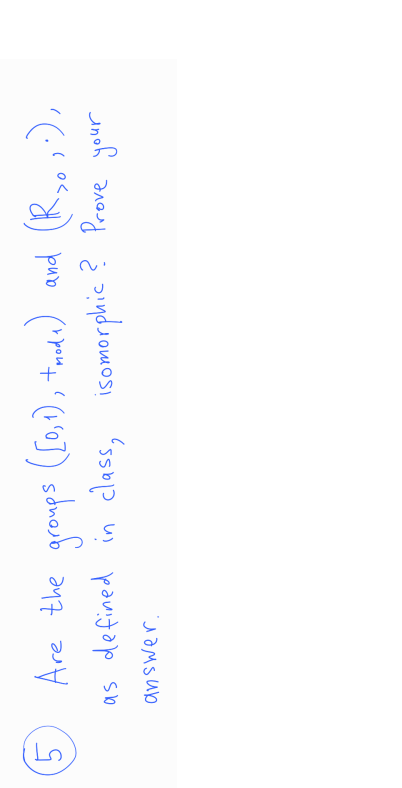5 Are The Groups 0 1 Tmode 0 1 Troda And R So As Defined In Class Isomorphic Prove Your Answer 1