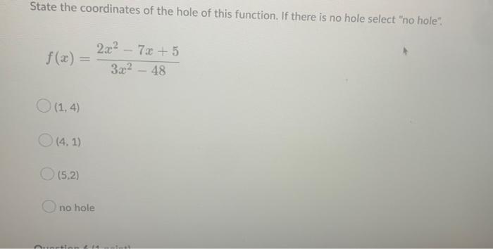 The Set Of Ordered Pairs 2 14 1 19 2 6 3 19 Defines A Parabola Which Of The Following Sets Of Order 2