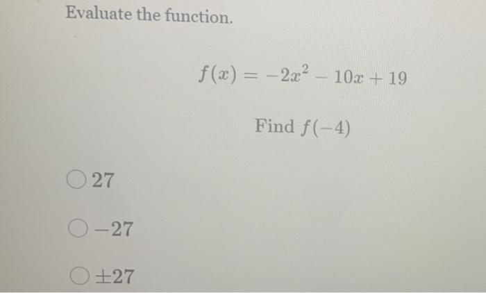The Set Of Ordered Pairs 2 14 1 19 2 6 3 19 Defines A Parabola Which Of The Following Sets Of Order 3