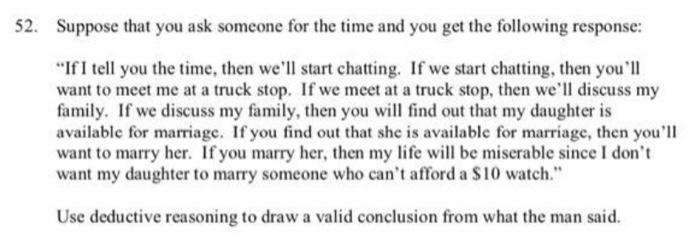 52 Suppose That You Ask Someone For The Time And You Get The Following Response If I Tell You The Time Then We Ll St 1