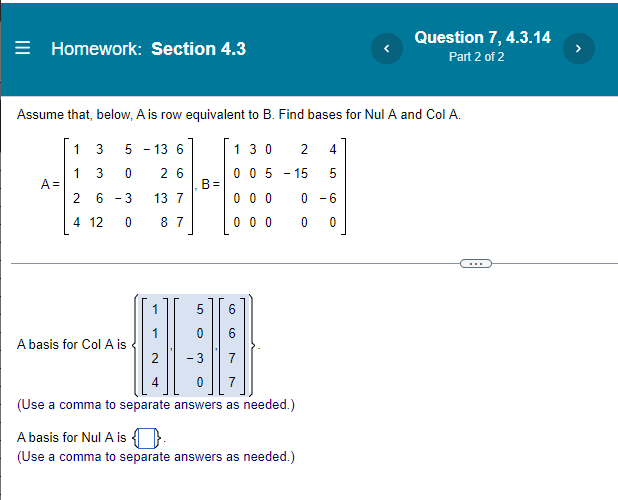 Linear Algebra 4 3 2 7 7 2