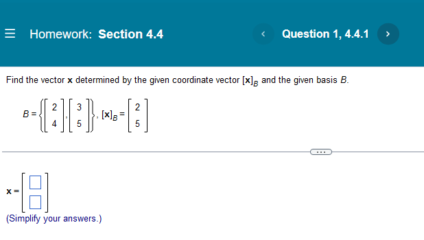 Linear Algebra Eb 4 4 1 2 2 1