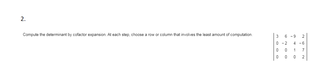 Linear Algebra 2