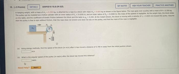 5 8 Points Details Serpse10 10 3 P 012 My Notes Ask Your Teacher Practice Another Amat Object With Mass 4 35 Kg Mo 10