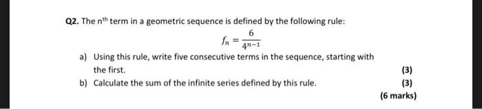 Q5 The Taylor Series Is Defined Using The Following Summation F N A N F X X A N N 0 Where F N A Represents 4