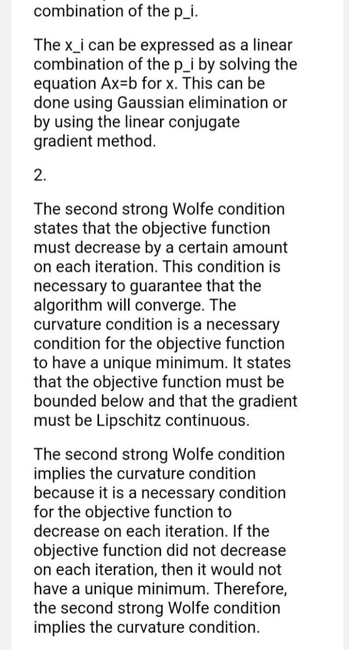 I Attached The Questions With Answers But Can You Give Me Each X I As A Linear Combination Of The P I With Matlab Code 3