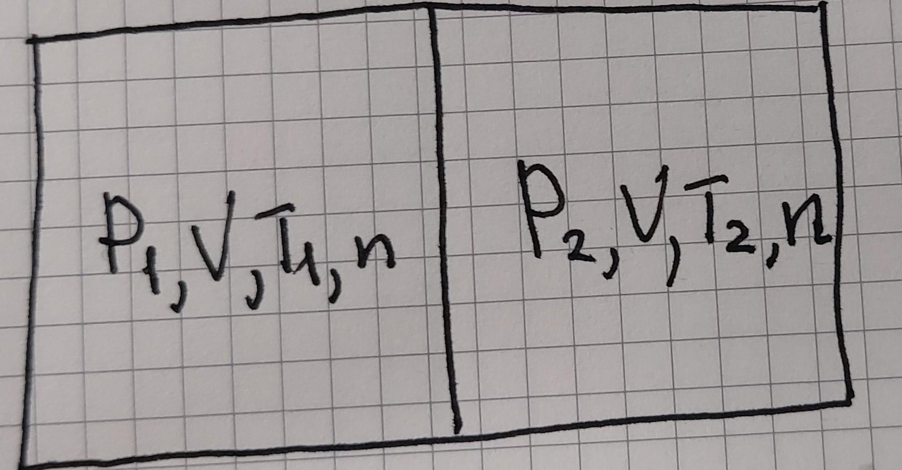 As Shown In The Figure The Same Gas Is Separated By Partitions In A Box With A Volume Of 2v After Removing The Partiti 1
