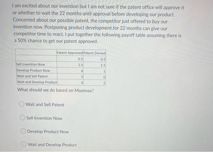 I Am Excited About Our Invention But I Am Not Sure If The Patent Office Will Approve It Or Whether To Wait The 22 Months 1