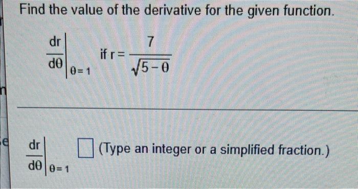 Gnr Gnm Se Find The Value Of The Derivative Dy Dx Dy Dx X 3 X 3 If Y 1 4x2 Simplify Your Answer E Find The Va 2