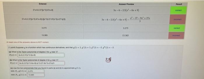 Entered 3x 6 2 5x 2 4 X 36 25x24 03 27 003 27 3 3 275 13 365 At Least One Of The Answers Above Is Not Com Point Suppo 1