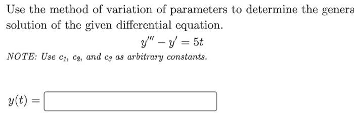 Find The Solution Of The Given Initial Value Problem Y T Y Y Sec T Y 0 9 Y 0 3 Y 0 2 Use The 2