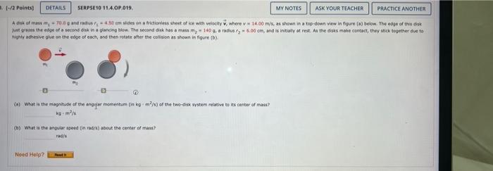 2 Points Details Serpse10 11 4 Op 019 My Notes Ask Your Teacher Practice Another A Ask Of Mass 700 And Resides In A Fri 1