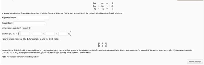 Problem 2 1 Point Let Describe All Solutions Of A 6 2 8 Problem 3 1 Point Given 21 Find One Notrivial Solution Of A 3