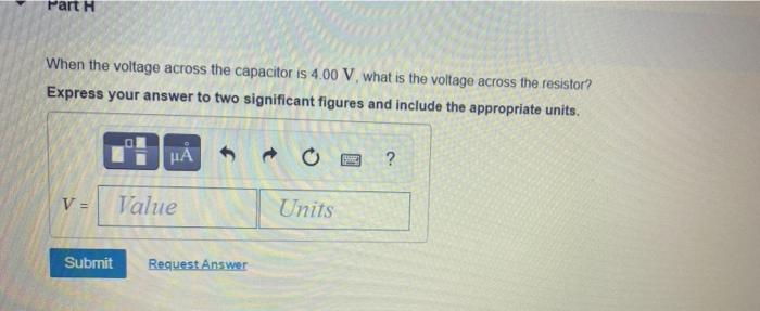 You Set Up The Circuit Shown In Figure 1 Where C 4 40 X 10 6f At Time T 0 You Close The Switch And Then Measure T 2