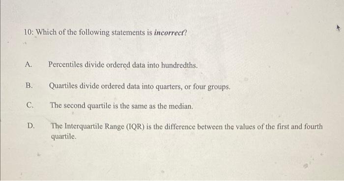 5 What Description Best Describes The Histogram Shown Below 10 Frequency S Histogram 2 4 6 8 Bin 10 A Skewed Right P 2