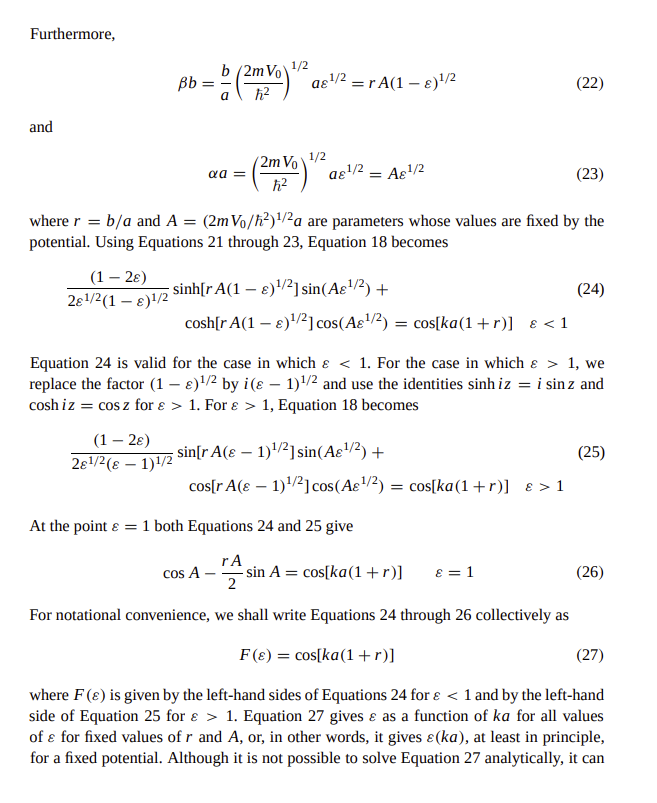 Lul V X B 0 A Figure 1 The Kronig Penney Potential It Is Usually Developed In A Way That Makes It Fairly Abstruse To 5