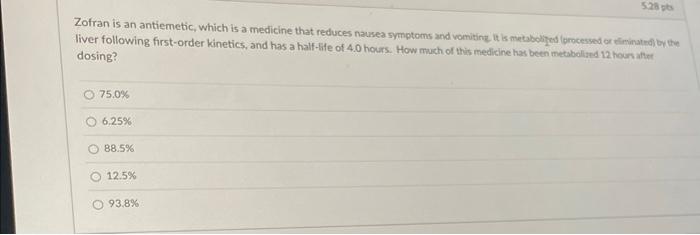 Zofran Is An Antiemetic Which Is A Medicine That Reduces Nausea Symptoms And Vomiting It Is Metabolized Processed Or 1