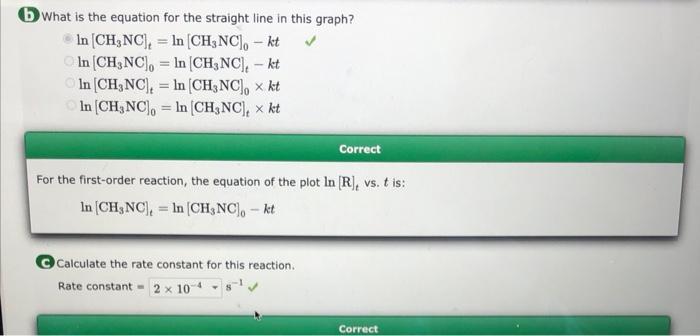 Isomerization Of Ch3nc Occurs Slowly When Ch3nc Is Heated Ch3nc G Ch3cn G To Study The Rate Of This Reaction At 48 2
