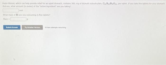 Pt Pt Pr Pr Pepto Bismol Which Can Help Provide Relief For An Upset Stomach Contains 300 Mg Of Bismuth Subsalicylate 3