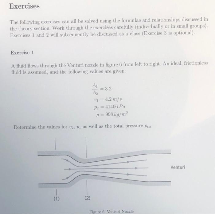 Exercises The Following Exercises Can All Be Solved Using The Formulae And Relationships Discussed In The Theory Section 1