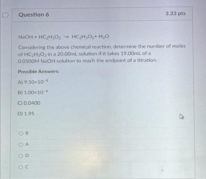 Which Of The Following Ph Values Is The Most Acceptable Equivalence Point For A Solution Of Nh3 Being Titrated By A Hno 2