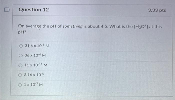 Question 10 A 100 0 Ml Sample Of 0 20 M Hf Is Titrated With 0 10 M Koh Determine The Ph Of The Solution Before The Addi 2