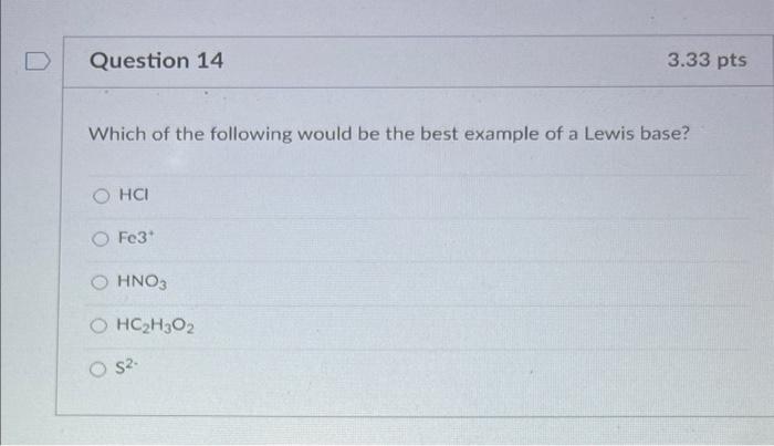 Question 10 A 100 0 Ml Sample Of 0 20 M Hf Is Titrated With 0 10 M Koh Determine The Ph Of The Solution Before The Addi 3
