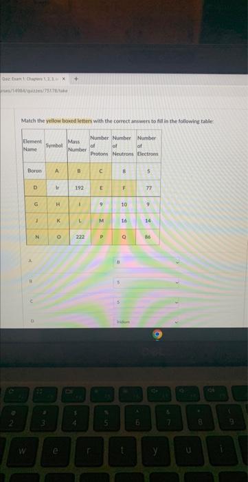 Quz Esan 1 Chapter 123 X S 14984 Q2es 75178 Match The Yellow Boxed Letters With The Correct Answers To Fill In The F 1