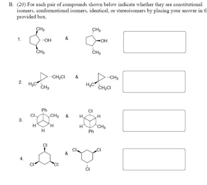 D Circle The Chiral Molecules Below 14 Oh Fok Me 4 3 Pts Each Label The Following Pairs Of Molecules As The Same 2