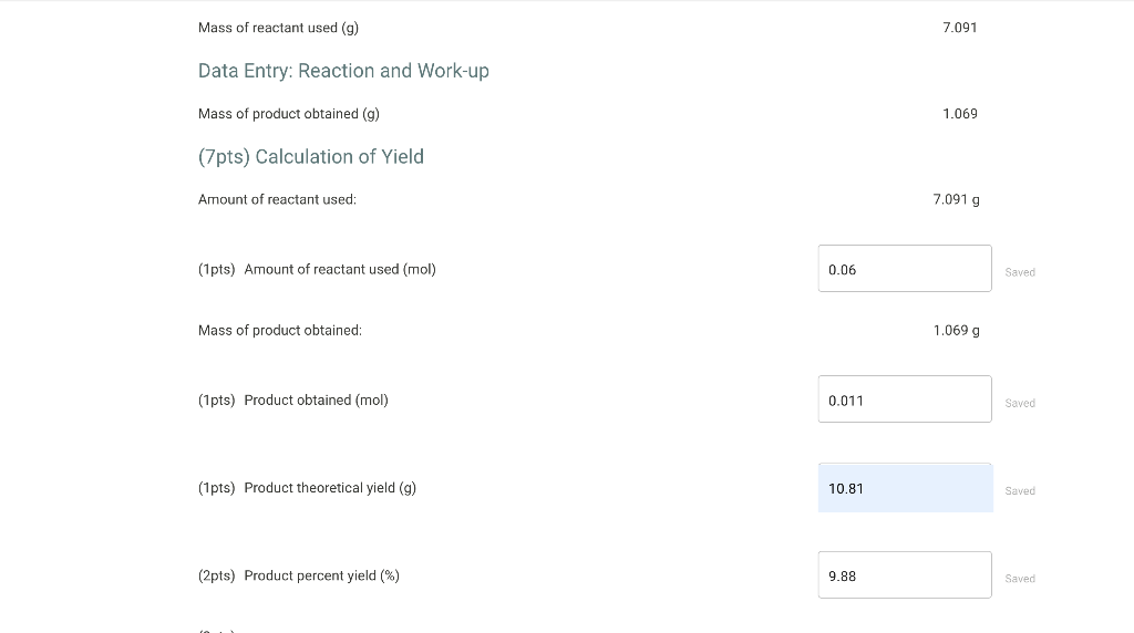 Are The Following Calculations Correct The Reaction Was 2 3 Dimethyl 2 3butanediol With Sulfuric Acid The Product Was 1