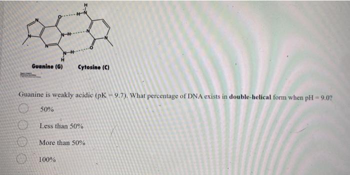 In Answering The Following Three Questions Refer To The Base Pair Shown Below Guanine G Cytosine C Which Chemica 4