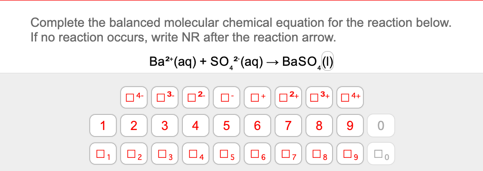 Complete The Balanced Molecular Chemical Equation For The Reaction Below If No Reaction Occurs Write Nr After The Reac 1