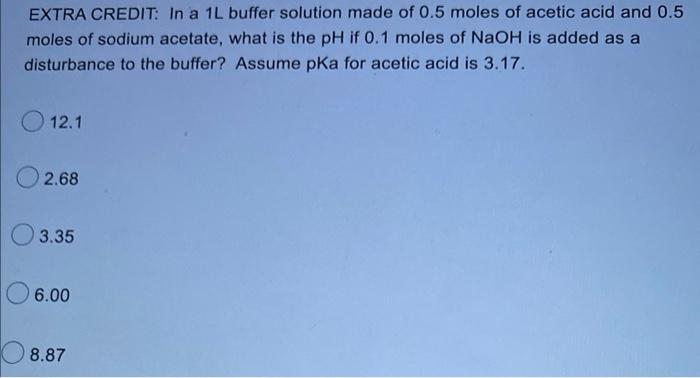 When 0 2 L Of 5 M Hci Is Titrated With 0 4 L Of 2m Naoh How Many Moles Is In Excess Of Either Acid Or Base 0 2 Moles N 5
