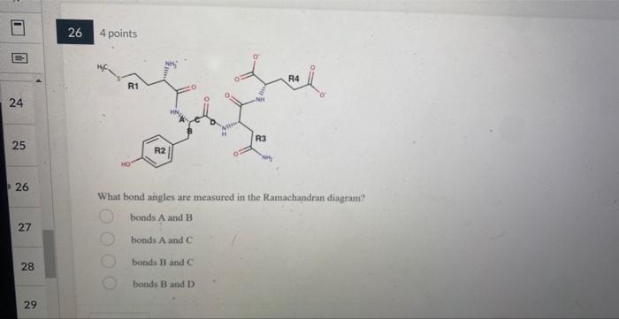 Th 24 25 26 27 28 29 26 4 Points R1 0000 R2 R3 Bonds B And D Nat What Bond Angles Are Measured In The Ramachandran Di 1