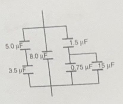 Assume That The Combination Of Capacitors In The Figure Is Connected To A 12 0v Source A Calculate The Load And Voltag 1